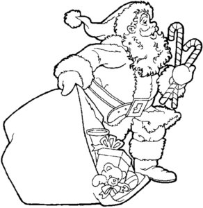Desenho de Papai Noel Desenho Colorir Imprimir 30