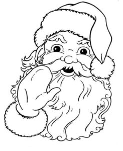 Desenho de Papai Noel Desenho Colorir Imprimir 31