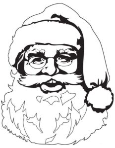 Desenho de Papai Noel Desenho Colorir Imprimir 32