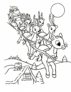 Desenho de Papai Noel Desenho Colorir Imprimir 34