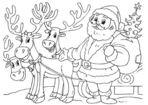 Desenho de Papai Noel Desenho Colorir Imprimir 35