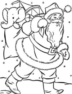 Desenho de Papai Noel Desenho Colorir Imprimir 36