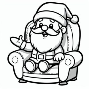 Desenho de Papai Noel Desenho Colorir Imprimir 37