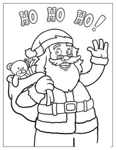 Desenho de Papai Noel Desenho Colorir Imprimir 40