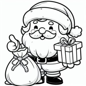 Desenho de Papai Noel Desenho Colorir Imprimir 50