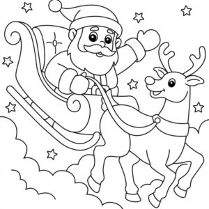 Desenho de Papai Noel Desenho Colorir Imprimir 53