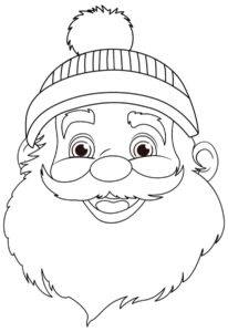 Desenho de Papai Noel Desenho Colorir Imprimir 54