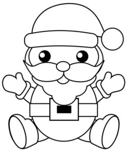 Desenho de Papai Noel Desenho Colorir Imprimir 56