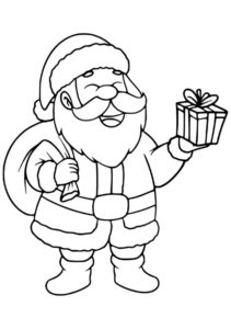 Desenho de Papai Noel Desenho Colorir Imprimir 57