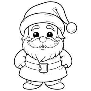 Desenho de Papai Noel Desenho Colorir Imprimir 58