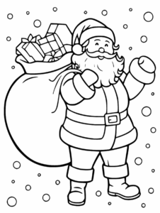 Desenho de Papai Noel Desenho Colorir Imprimir 59