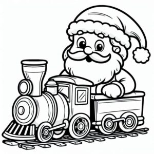 Desenho de Papai Noel Desenho Colorir Imprimir 65