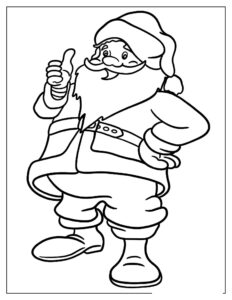 Desenho de Papai Noel Desenho Colorir Imprimir 67