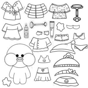 Desenho de Paper Duck Desenho Colorir Imprimir 04