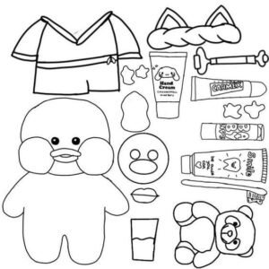 Desenho de Paper Duck Desenho Colorir Imprimir 12