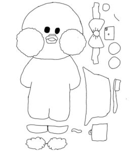 Desenho de Paper Duck Desenho Colorir Imprimir 13