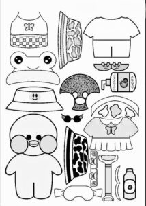 Desenho de Paper Duck Desenho Colorir Imprimir 14