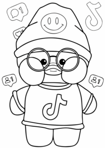 Desenho de Paper Duck Desenho Colorir Imprimir 22