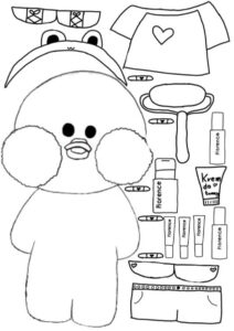Desenho de Paper Duck Desenho Colorir Imprimir 39