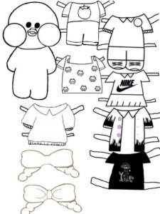 Desenho de Paper Duck Desenho Colorir Imprimir 44