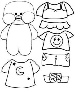 Desenho de Paper Duck Desenho Colorir Imprimir 49