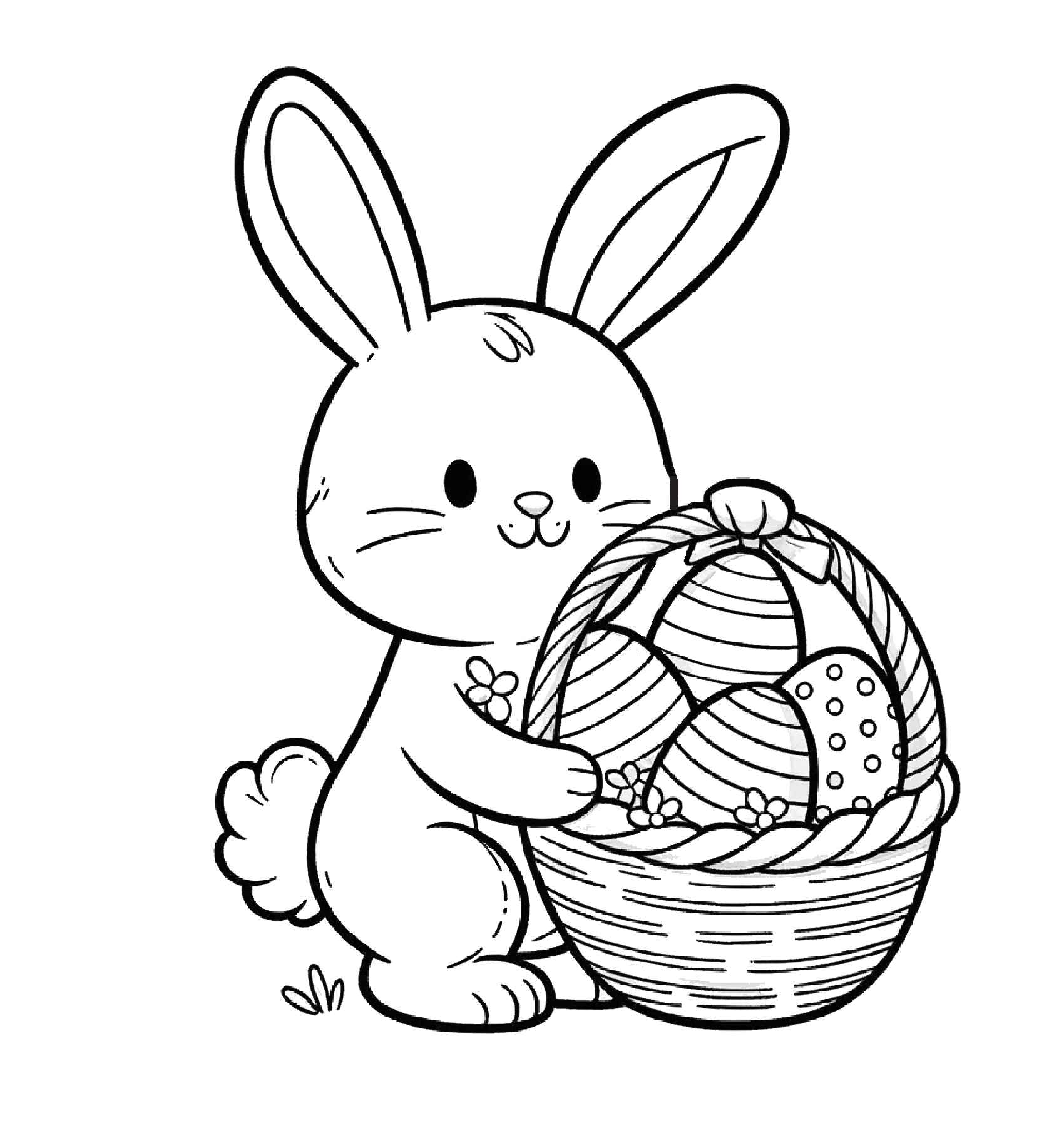 Desenho de Pascoa Desenho Colorir Imprimir 01