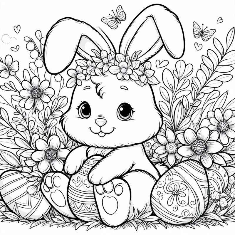 Desenho de Pascoa Desenho Colorir Imprimir 05