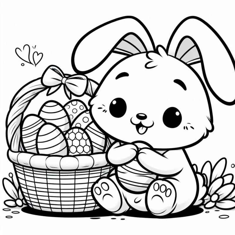 Desenho de Pascoa Desenho Colorir Imprimir 07