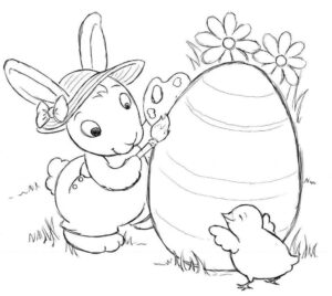 Desenho de Pascoa Desenho Colorir Imprimir 20