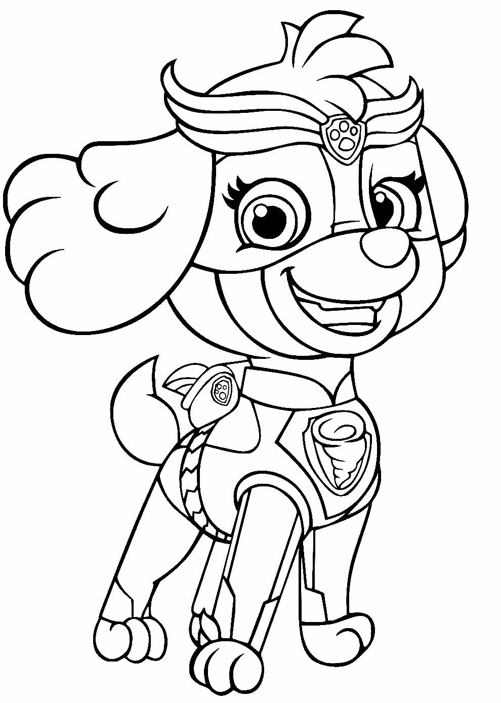 Desenho de Patrulha Canina Desenho Colorir Imprimir 004