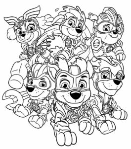 Desenho de Patrulha Canina Desenho Colorir Imprimir 006