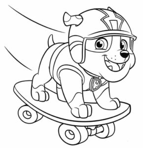 Desenho de Patrulha Canina Desenho Colorir Imprimir 009