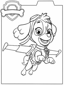 Desenho de Patrulha Canina Desenho Colorir Imprimir 013