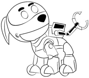 Desenho de Patrulha Canina Desenho Colorir Imprimir 024