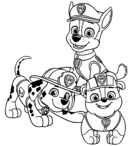 Desenho de Patrulha Canina Desenho Colorir Imprimir 034