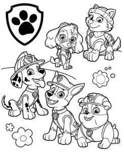 Desenho de Patrulha Canina Desenho Colorir Imprimir 036