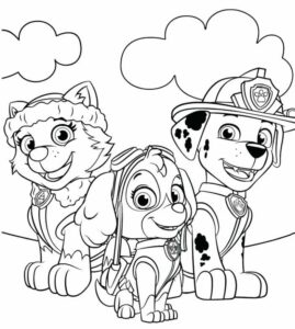 Desenho de Patrulha Canina Desenho Colorir Imprimir 043
