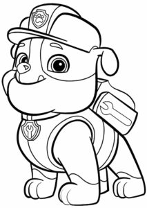 Desenho de Patrulha Canina Desenho Colorir Imprimir 045