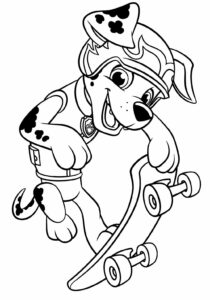 Desenho de Patrulha Canina Desenho Colorir Imprimir 055
