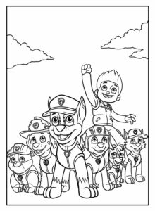 Desenho de Patrulha Canina Desenho Colorir Imprimir 066
