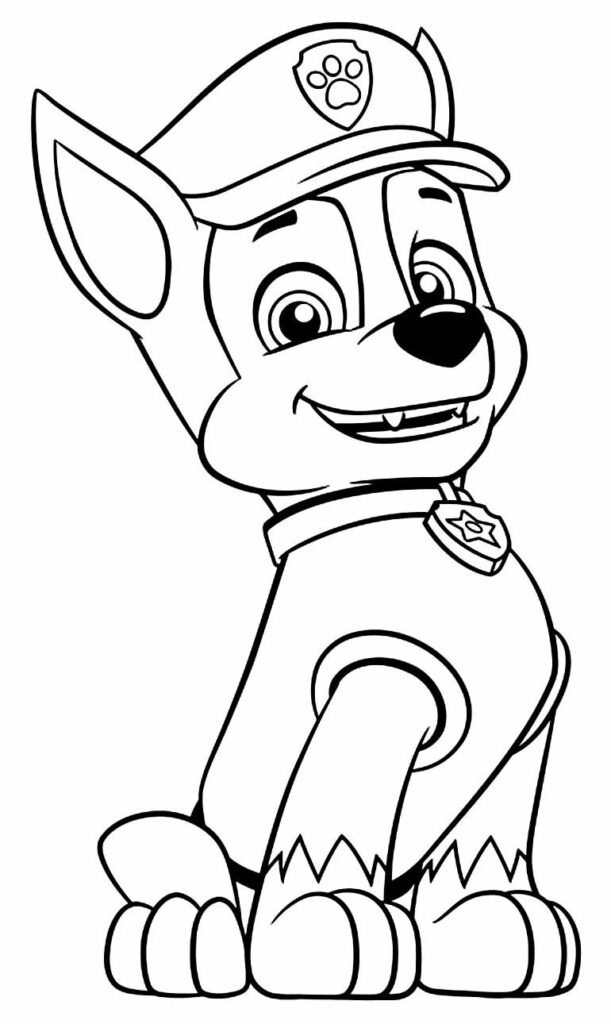 Desenhos da Patrulha Canina para Imprimir e Colorir