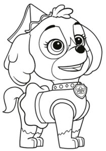 Desenho de Patrulha Canina Desenho Colorir Imprimir 090
