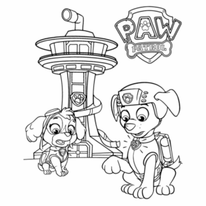 Desenho de Patrulha Canina Desenho Colorir Imprimir 093