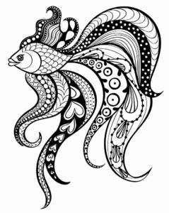 Desenho de Peixes Desenho Colorir Imprimir 010