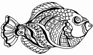 Desenho de Peixes Desenho Colorir Imprimir 011