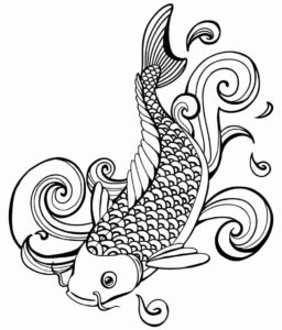 Desenho de Peixes Desenho Colorir Imprimir 013