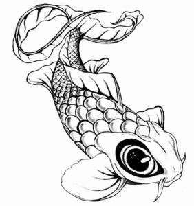 Desenho de Peixes Desenho Colorir Imprimir 014