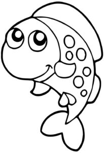 Desenho de Peixes Desenho Colorir Imprimir 019