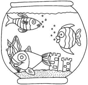 Desenho de Peixes Desenho Colorir Imprimir 031