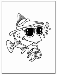 Desenho de Peixes Desenho Colorir Imprimir 032